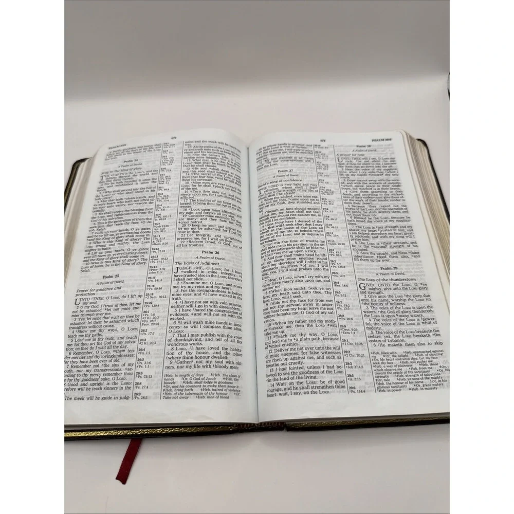 Holy Bible KJV‎ References Red Letter Bonded Leather Concordance Zondervan 1994